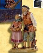 Fontanini 120 266 (lim) - "Abigail & Peter" zu 12cm tipo legno