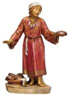 Fontanini 120 120 - Mann mit rotem Gewand zu 12cm tipo legno