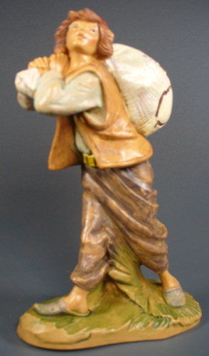  Fontanini 120 191 - Junge mit Sack zu 12cm tipo legno