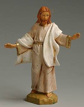 Fontanini 120 584 - Auferstandener Jesus zu 12cm tipo legno
