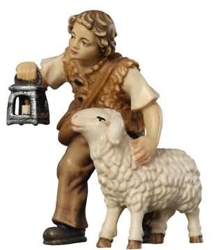 801015 Ko - Hirtenbub mit Schaf und Laterne