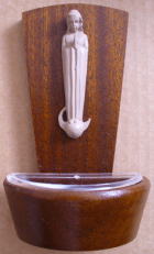 Weihkessel aus Holz / Kunststoff, 14cm hoch