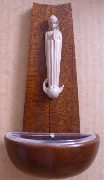 Weihkessel aus Holz / Kuststoff, 15cm hoch