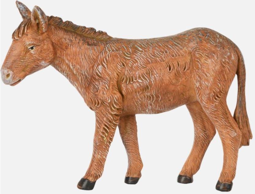   Fontanini 190 336 braun - Esel stehend zu 19cm tipo legno