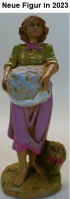     Fontanini 120 713 - Frau mit Wäsche zu 12cm tipo legno