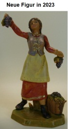       Fontanini 095 927 - Frau mit Trauben zu 9,5cm tipo legno